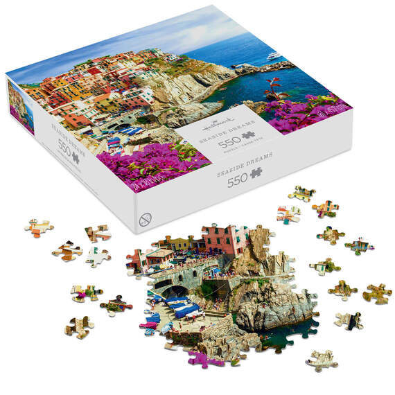 Seaside Dreams Italian Coast 550 pc puzzle Norman's Hallmark