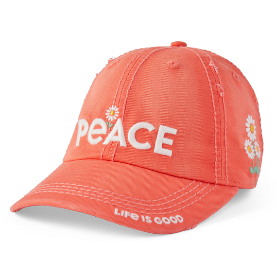 Life Is Good Peace Daisies Sunwashed Chill Cap – Norman's Hallmark