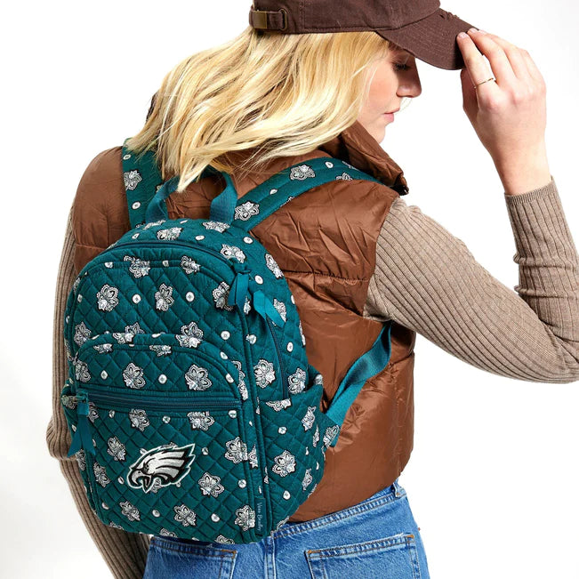 american eagle mini backpack Vera Bradley Small Backpack: NFL Philadelphia Eagles Collection – Norman's  Hallmark