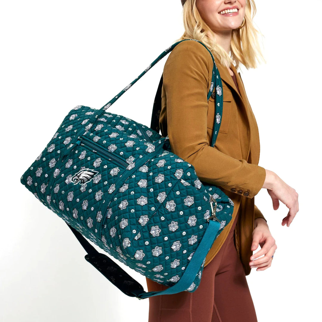Vera Bradley Large Travel Duffel Bag: NFL Philadelphia Eagles