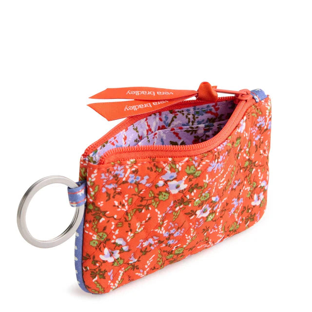 Vera Bradley Zip ID Pouch with Breakaway Lanyard in Wildflower