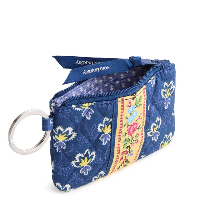 Vera Bradley Zip ID Pouch with Breakaway Lanyard in Maison Blue