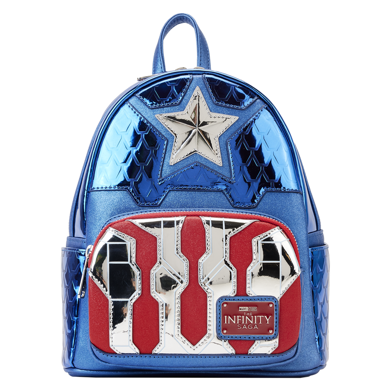 Loungefly Marvel Metallic Captain America Cosplay Mini Backpack Norman s Hallmark