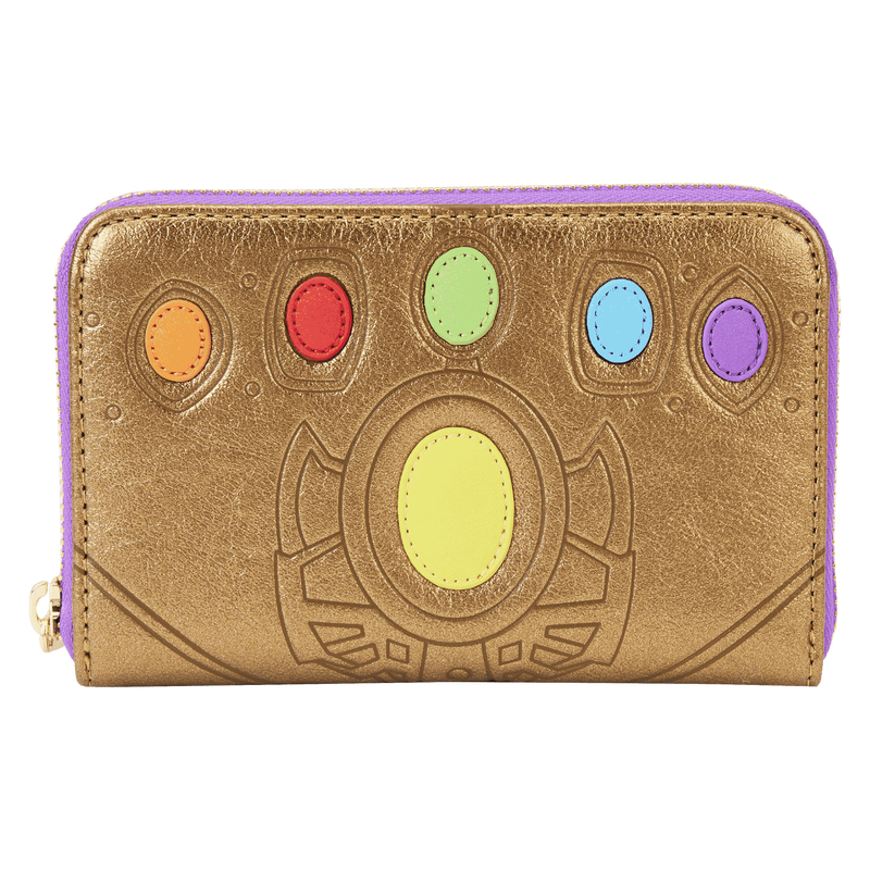 Loungefly Marvel Metallic Thanos Gauntlet Zip Around Wallet