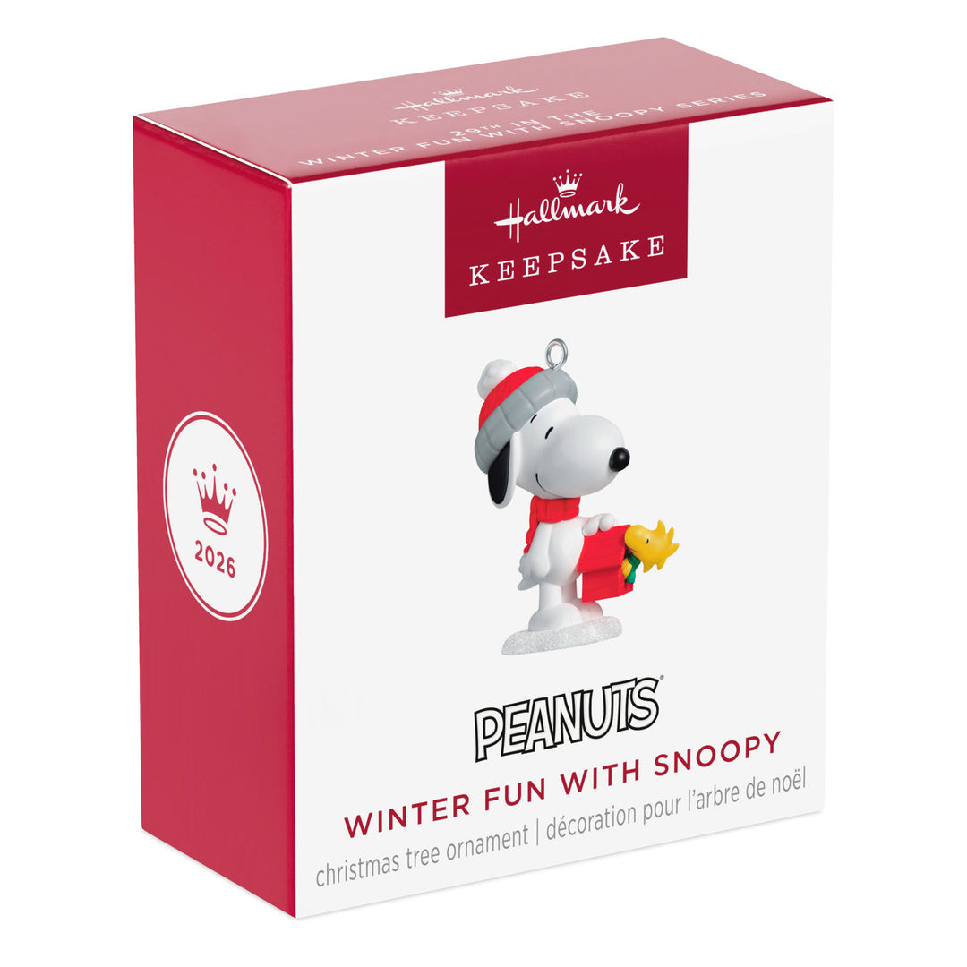 Hallmark Mini Peanuts® Winter Fun With Snoopy Ornament, 1.25