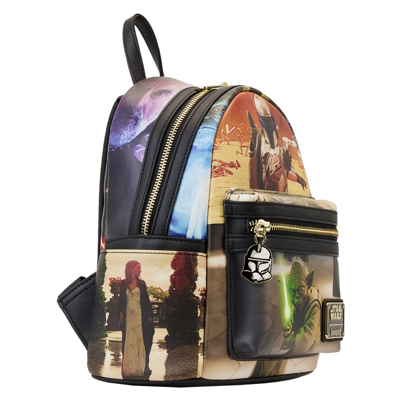 boba fett loungefly mini backpack Loungefly Star Wars: Episode II- Attached of the Clones Scene Mini Backpack