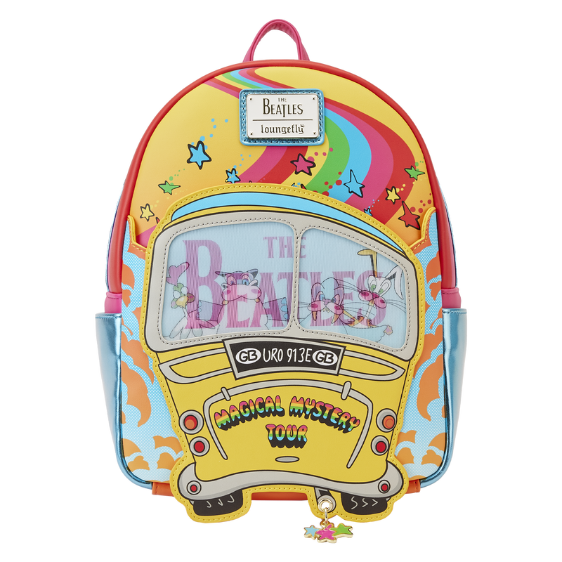 Loungefly The Beatles Magical Mystery Tour Bus Lenticular Mini Backpack