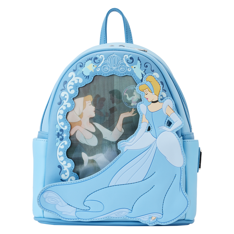 disney girl backpack mini Loungefly Cinderella Lenticular Princess Series Mini Backpack