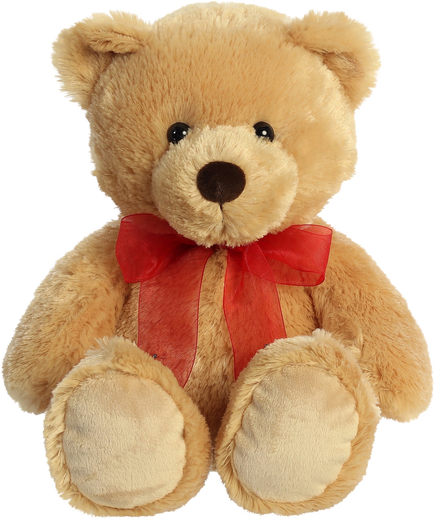 teddy bear with red ribbon