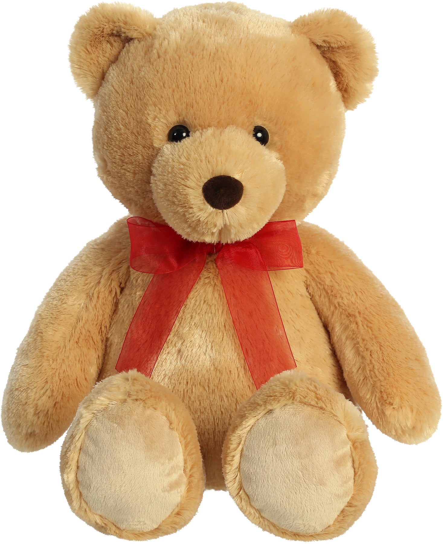 teddy bear with red ribbon