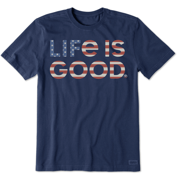 Life Is Good - Mens Crusher Diversified Portf T-Shirt